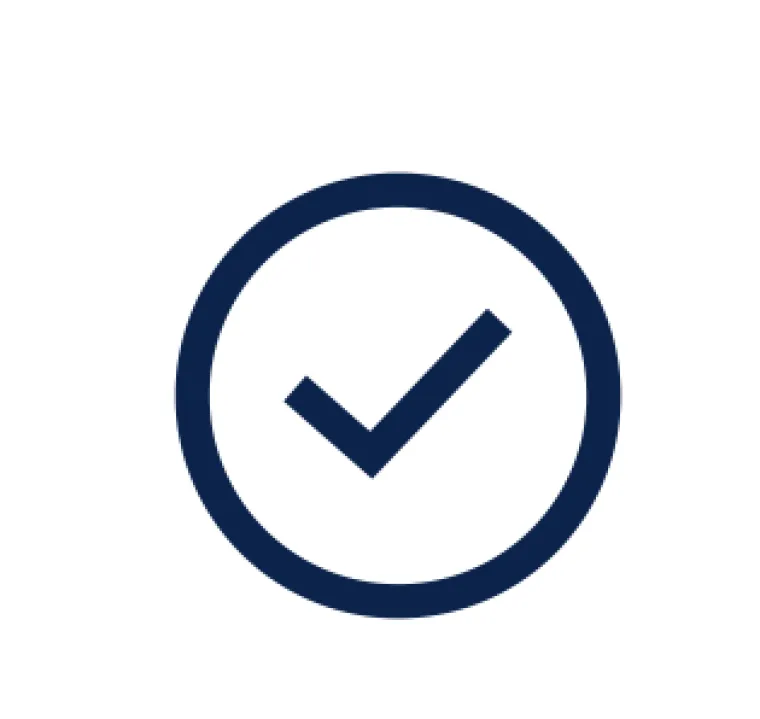 Icon of a checkmark 