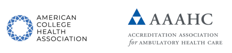 American College Health Association and Accreditation Association for Ambulatory Healthcare logos