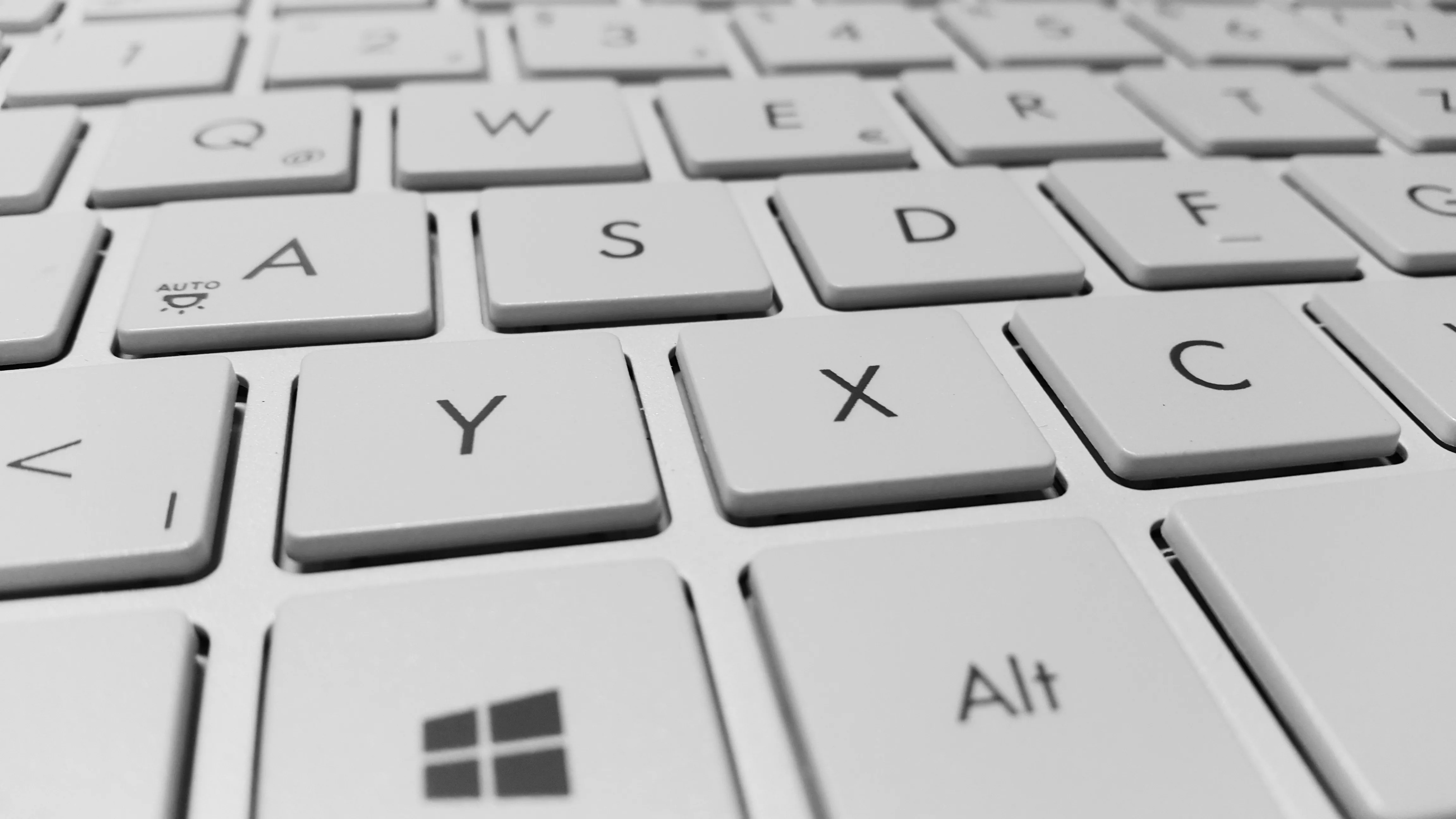 close up of computer keys on a keyboard