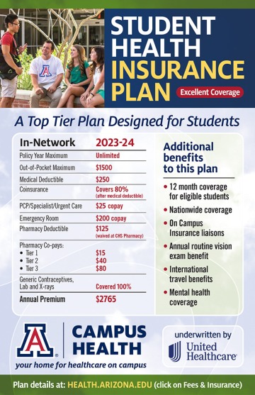 2023-2024 Student Health Insurance Plan Flier